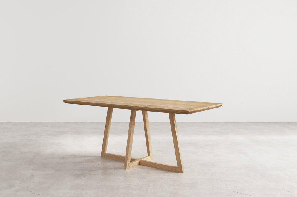 ap rectangle wood dining table natural oak wood base