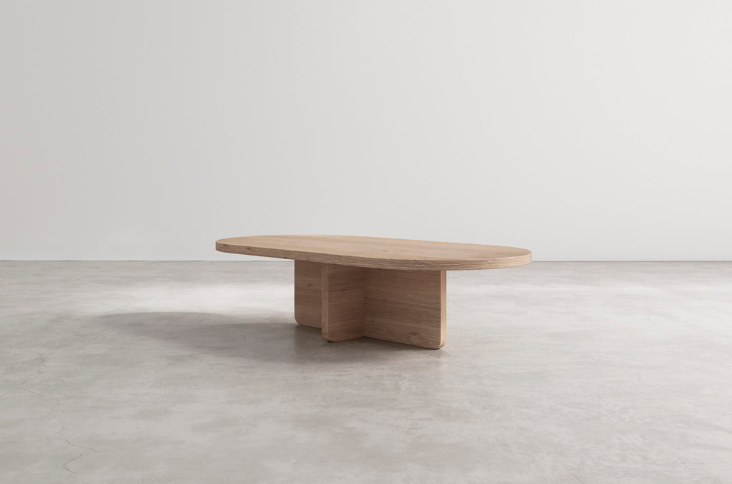 griffin coffee table side view natural oak