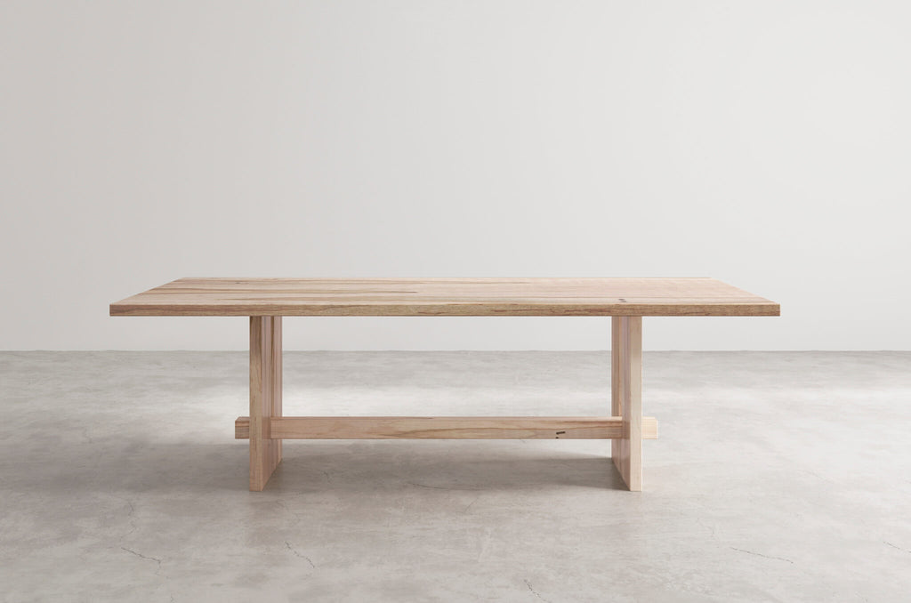 kantan rectangle wood dining table natural oak